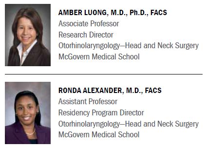 Amber Luong, MD, PhD, FACS; Ronda Alexander, MD, FACS