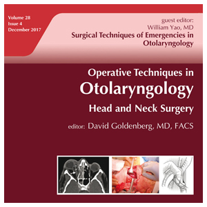 image from Dr. William Yao Serves as Guest Editor of Otolaryngology Journal