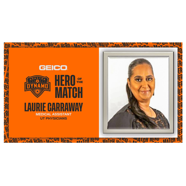 image from ORL Staff Member Laurie Carraway Named Houston Dynamo Hero of the Match