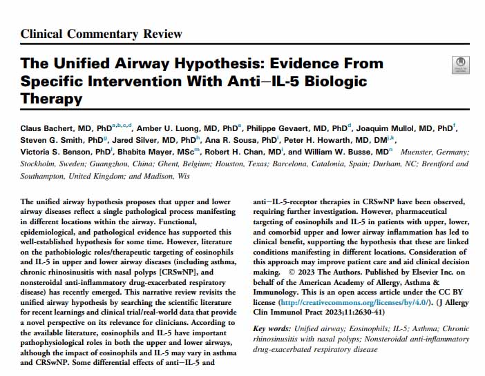 unified airway hypothesis article