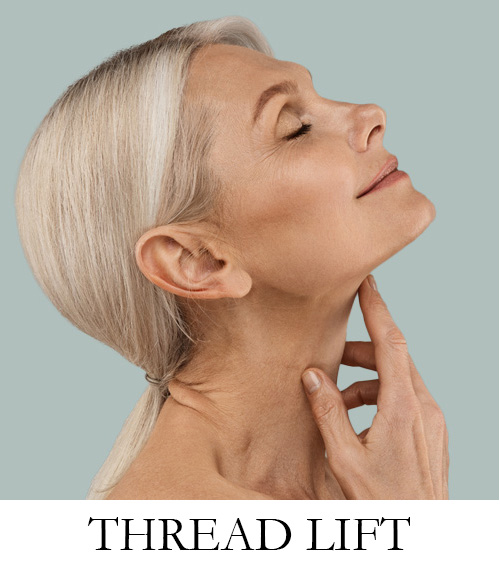 Thread lift woman