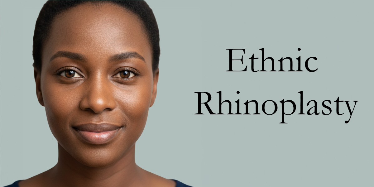 Close-up of a woman’s natural nasal structure after ethnic rhinoplasty at Texas Center for Facial Plastic Surgery