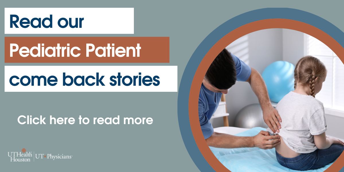 click to read our pediatric come back storie