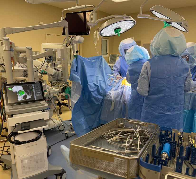 Revision hip replacement surgery.