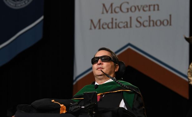 Rex Marco, MD, at 2026 McGovern Medical School commencement speech