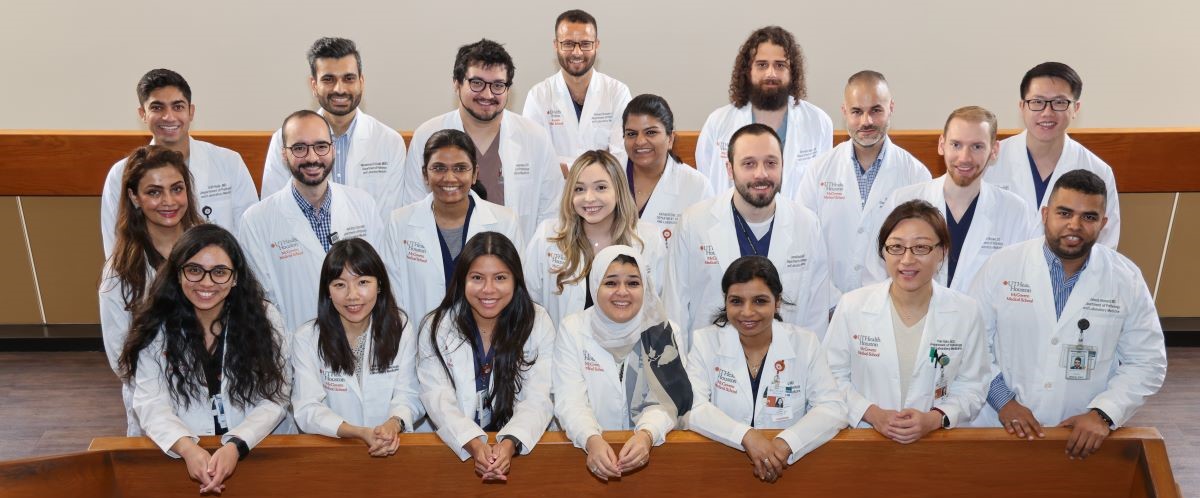 group of physicians in white coats