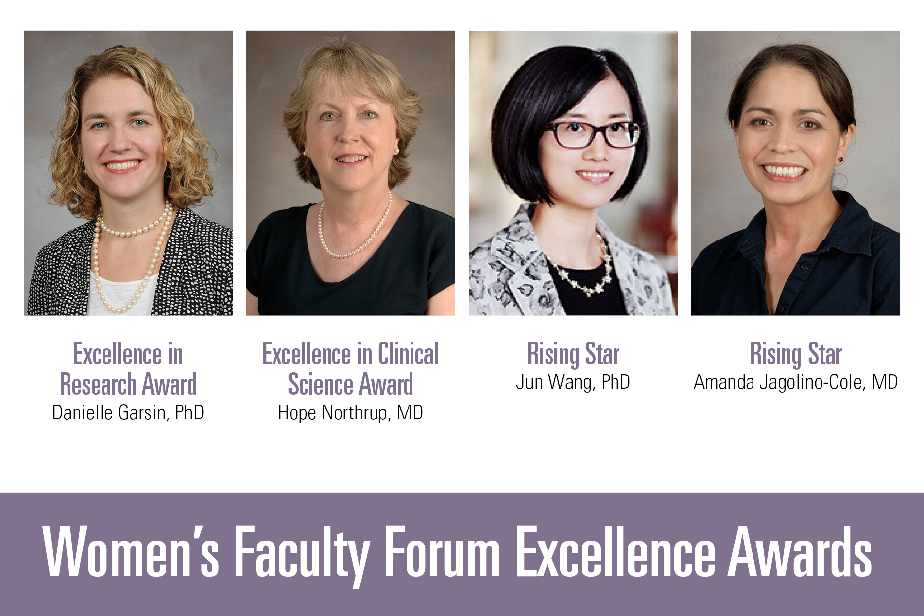 womens faculty forum excellence award recipients