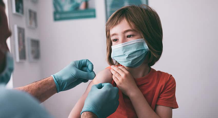child received vaccination