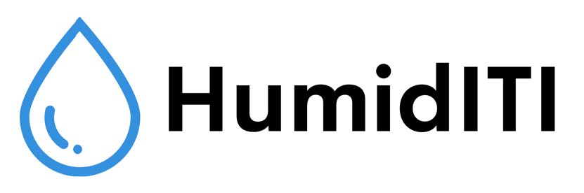 HumidITI logo that includes water droplet