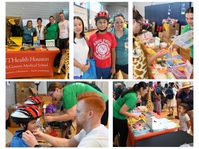 Collage of Pediatrics Team at LCISD Back to school event