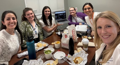 PHM fellows enjoy lunch with Dr. Marshburn