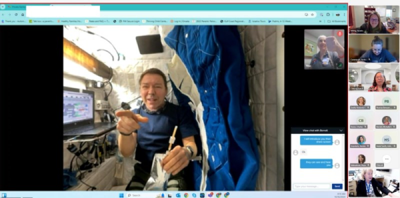 Astronaut Barratt joins online Division Mtg