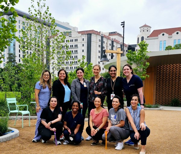 CARE Team posing at the park near the TMC