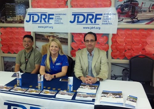 Doctors at table during JDRF event