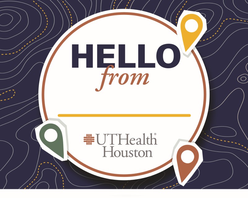 Printable "Hello from" sign