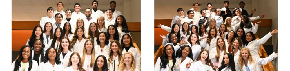 Group photos of doctors in whitecoats