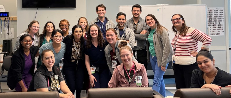 Group of smiling young doctors