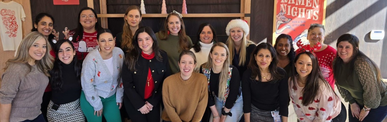 Full CARE Team group at holiday party
