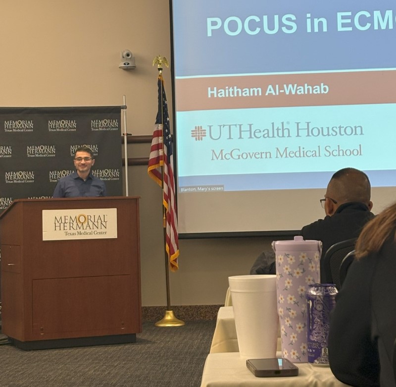 Doctor at podium presenting