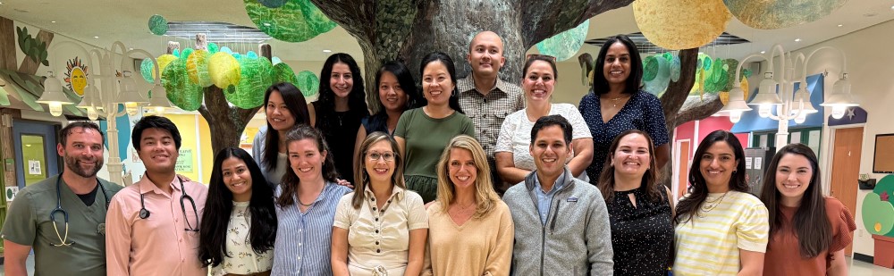 PHM group in indoor park at Children's Memorial Hermann Hospital