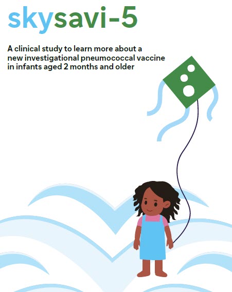 Cartoon drawing of little girl with kite