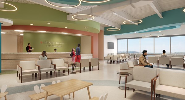 Rendering of clinic lobby