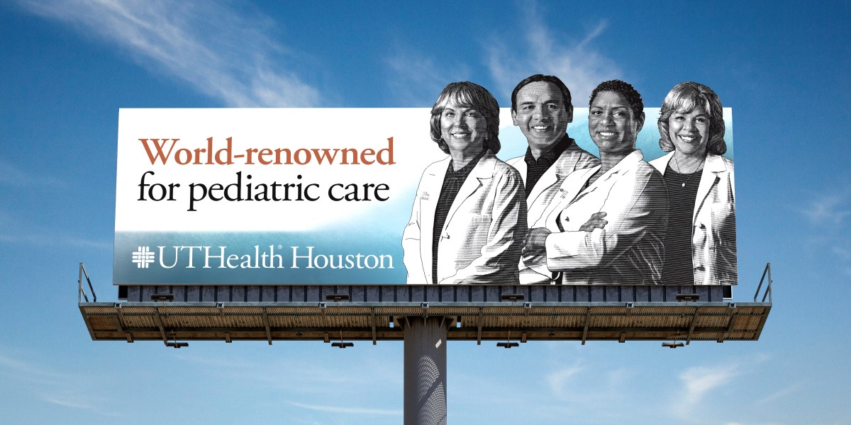 Four doctors on billboard