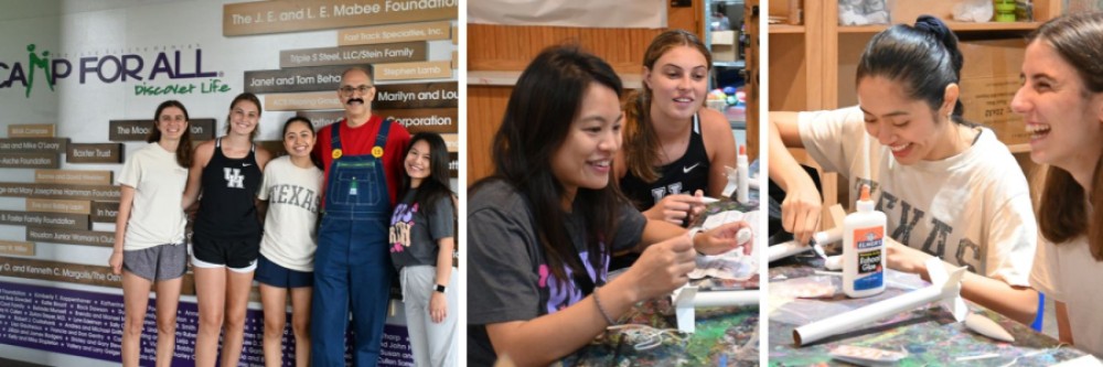 Collage of medical students enjoying Kidney Kamp activities