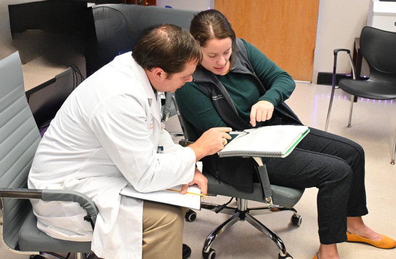 Dr. Hillman mentors a fellow