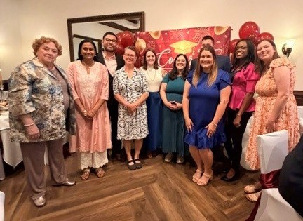 Group photo of neurology faculty with graduating residents