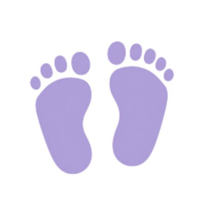 Baby footprint icon