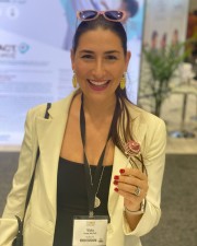 Viola Caretti, MD, PhD, at conference