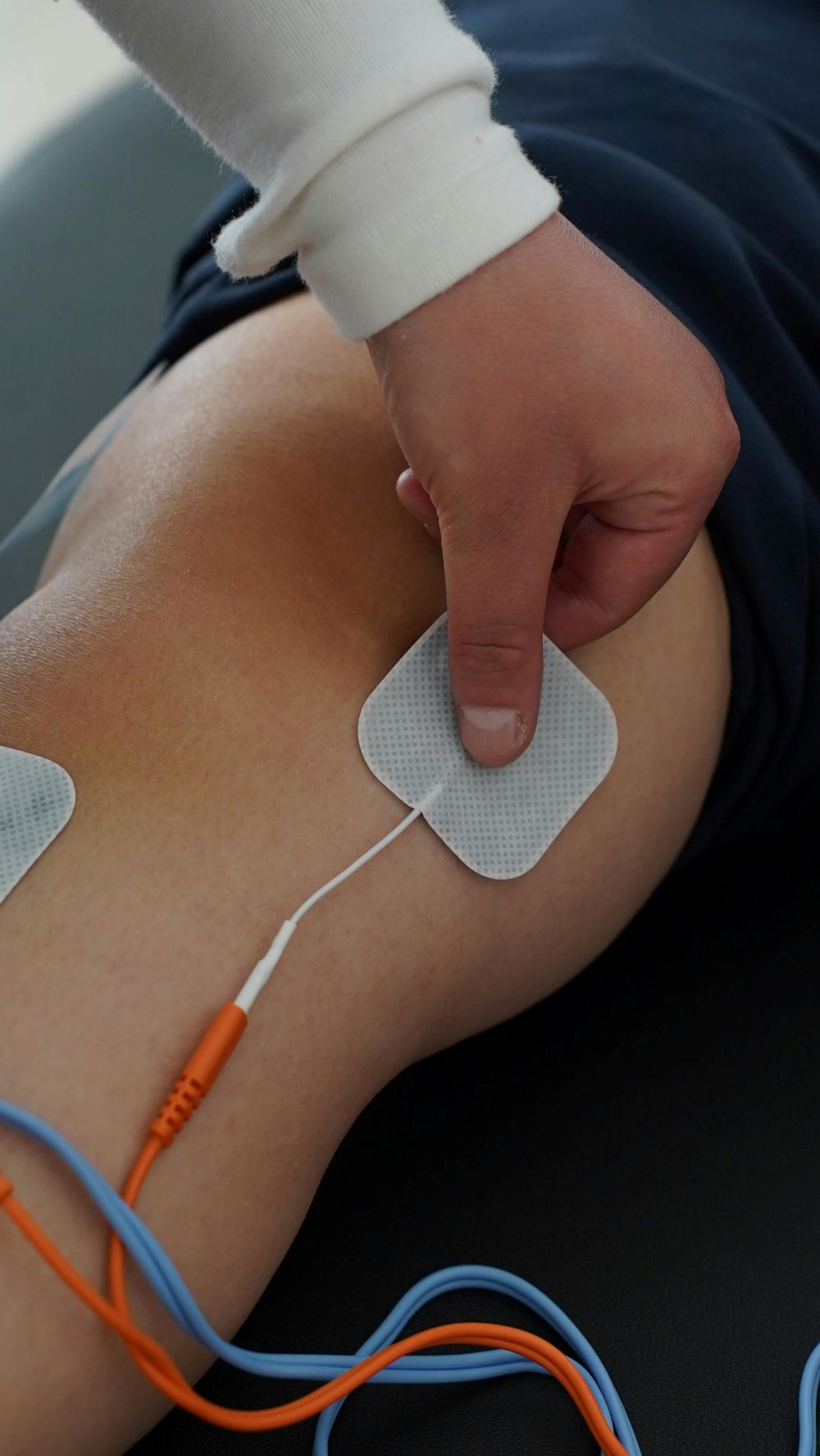 Patient getting a knee procedure