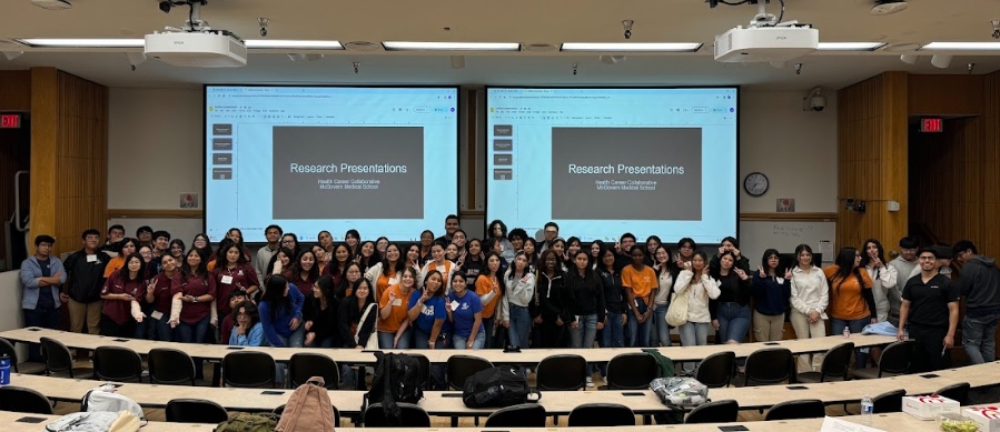 group photo of students involved in Health Careers Collaborative program