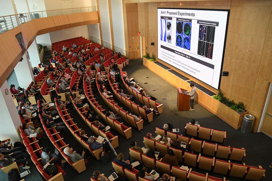presentation being done at the Lawrence Family Bone Disease Program of Texas hosts its 20th annual Scientific Retreat on April 19, at the Jan and Dan Duncan Neurological Research Center.