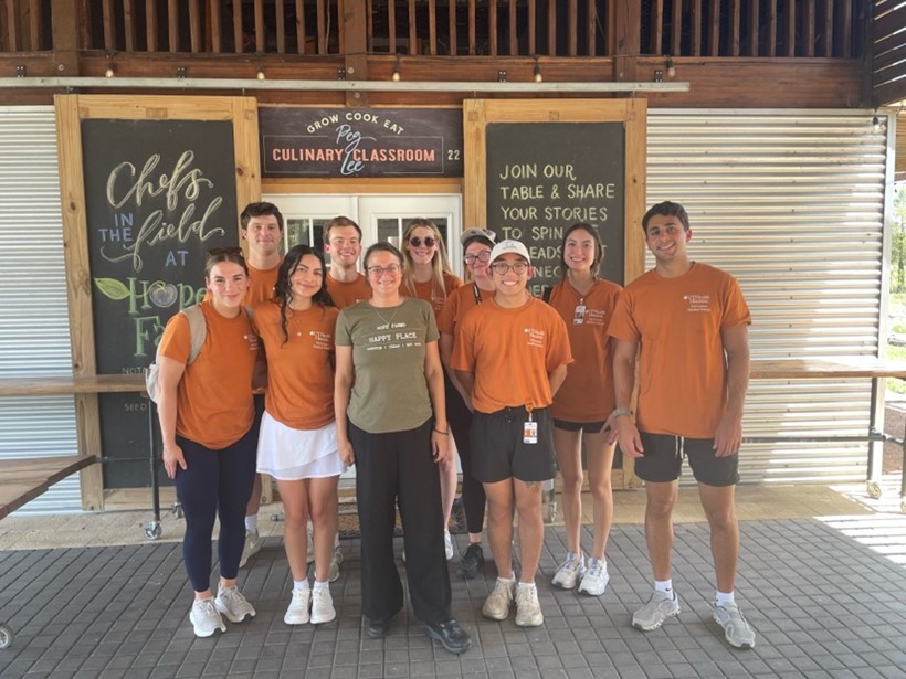 group photo of students at Hope Farms