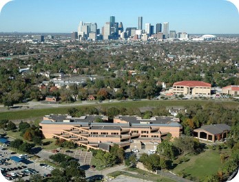 aerial view of UTHealth HCPC