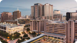 aerial view of md anderson