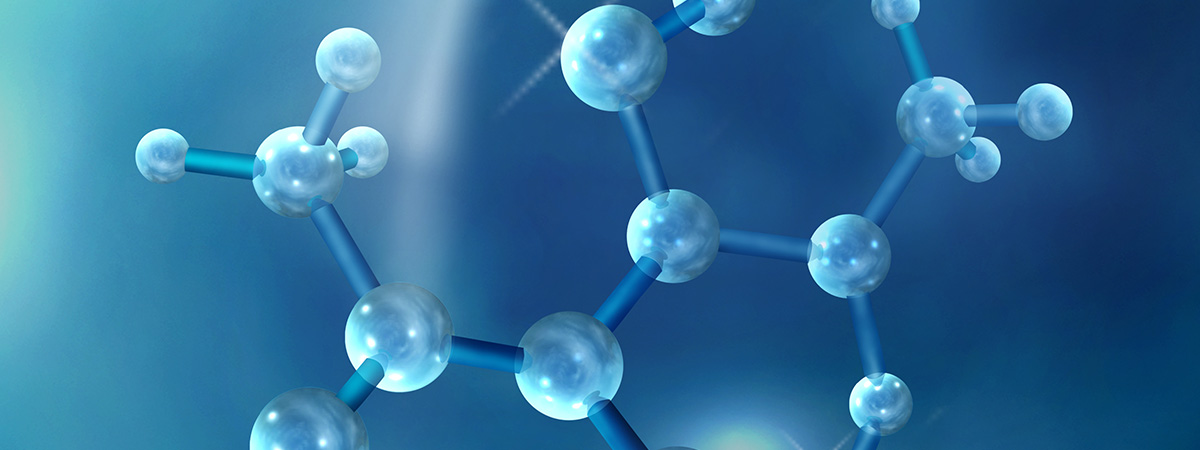 3D rendered Molecule (Abstract) with Clipping Path