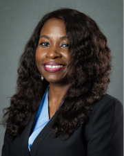 portrait of Taiwo Babatope, MD, MPH, MBA, DFAACAP