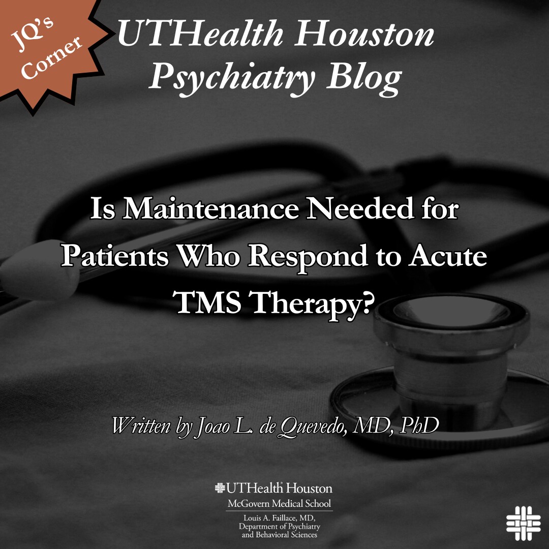 is maintenance needed for patients to respond to TMS