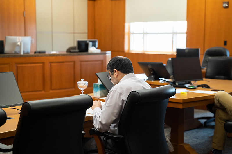 Dr. Adhia reviewing the case.