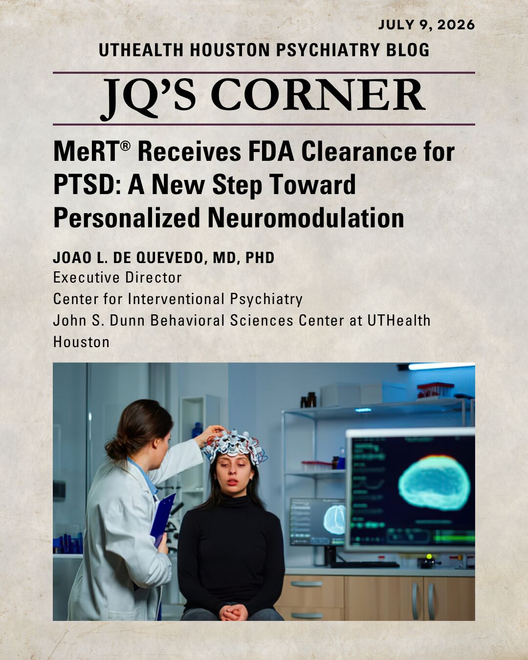 image for JQ's corner blog post on MeRT FDA clearance for personalized neuromodulation