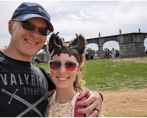 Kacy smith and partner at fair