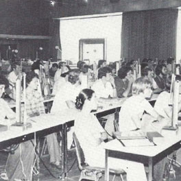 The Class of 1979 in the Prudential Building ballroom.
