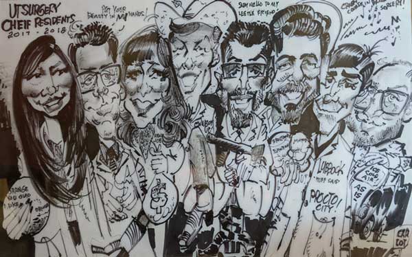 Chief Residents Caricature 2017-2018