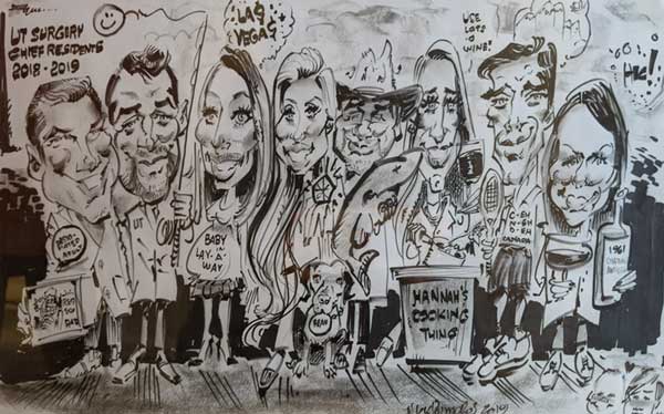 Chief Residents Caricature 2018-2019