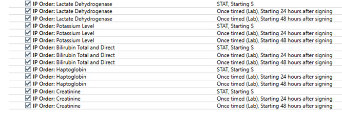 Whole Blood Hemolysis Panel 