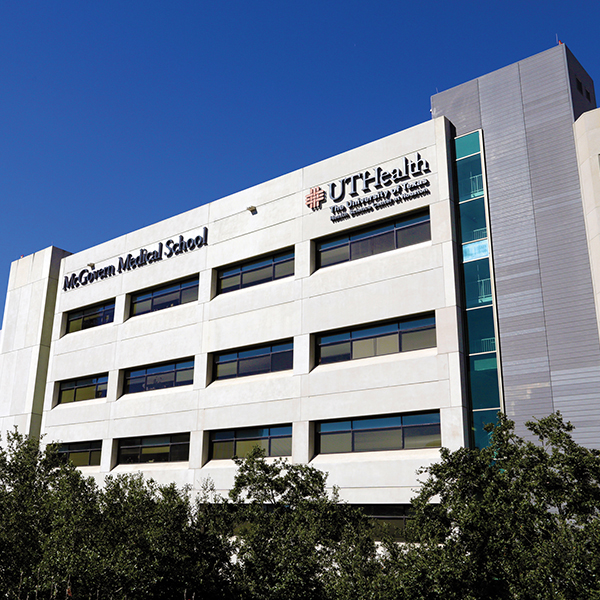 Front view of McGovern Medical School building