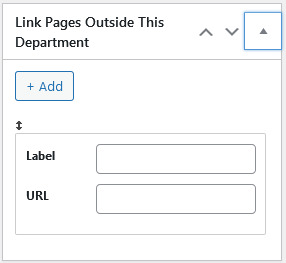 Link Pages Outside This Department screenshot